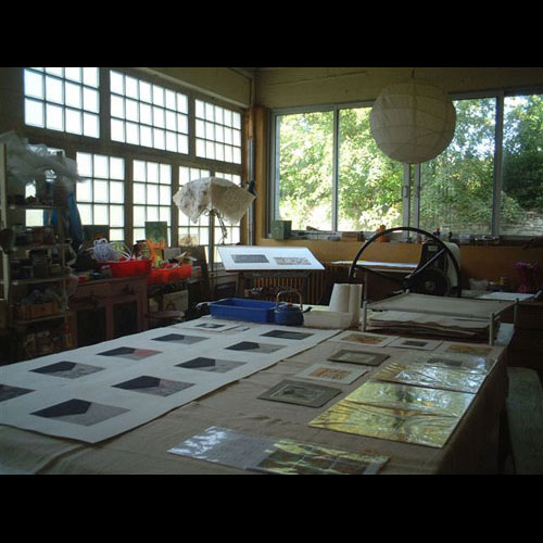 L'Empreinte aux portes ouvertes d'ateliers d'artistes. Morlaix. Atelier de Genevive Boigues.